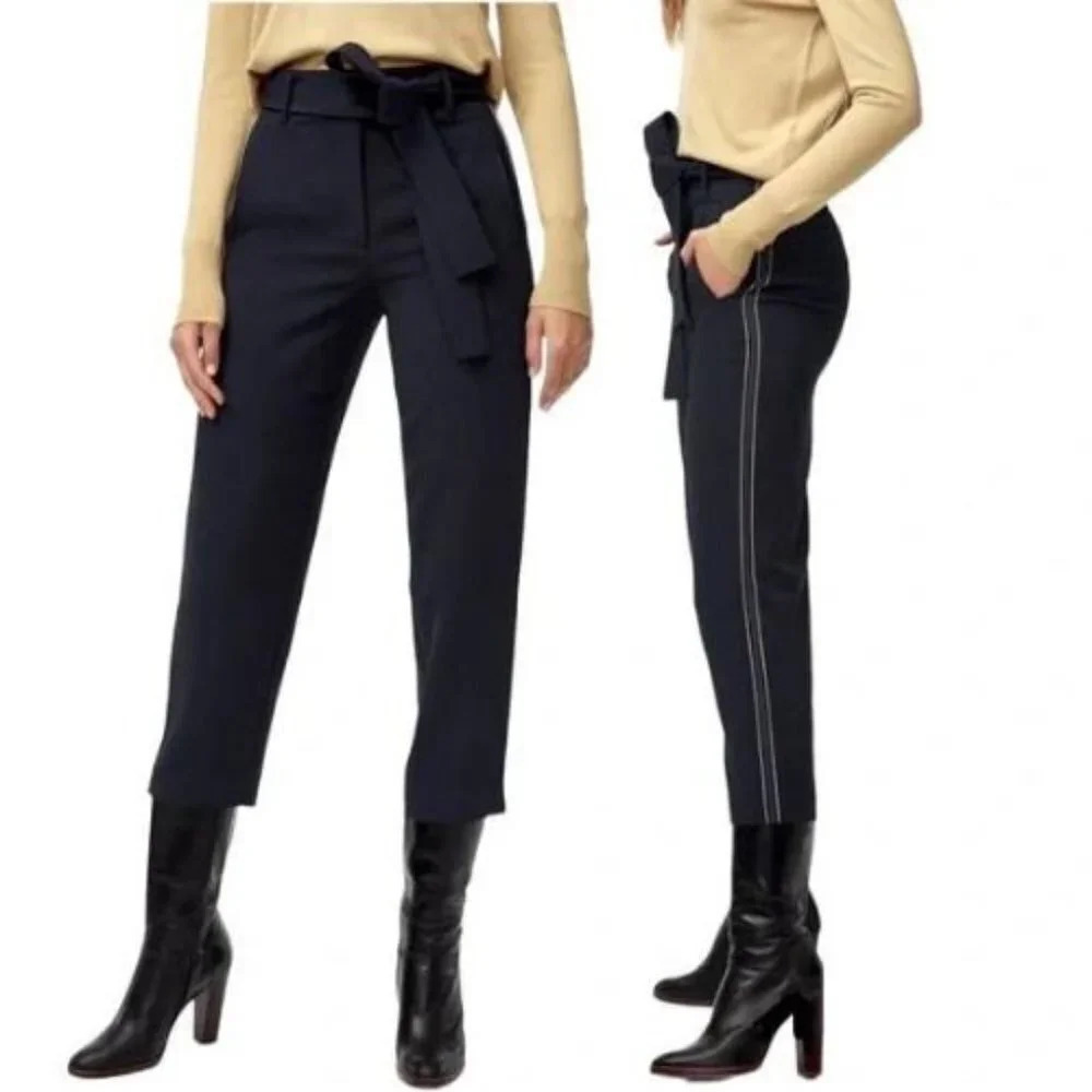 Aritzia Wilfred Womens Size 4 Jallade Cropped High Waisted Crepe Pant